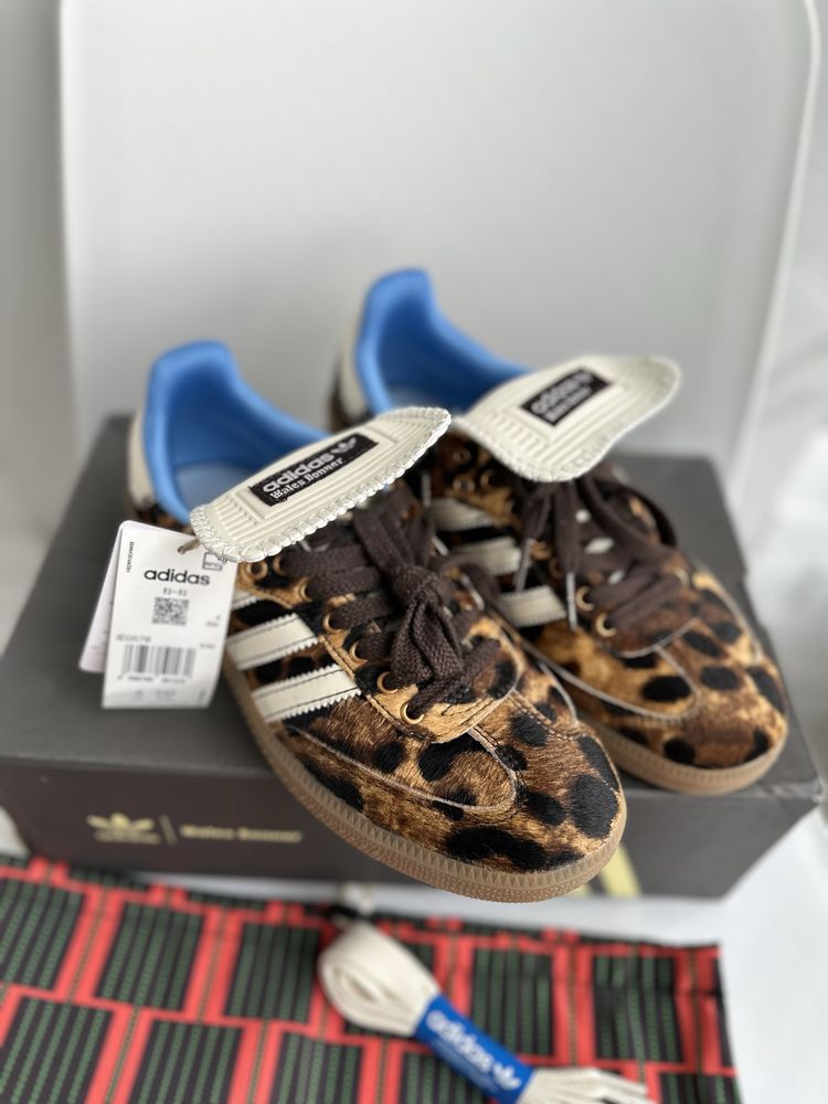 Кеди Adidas samba pony wales bonner LEOPARD