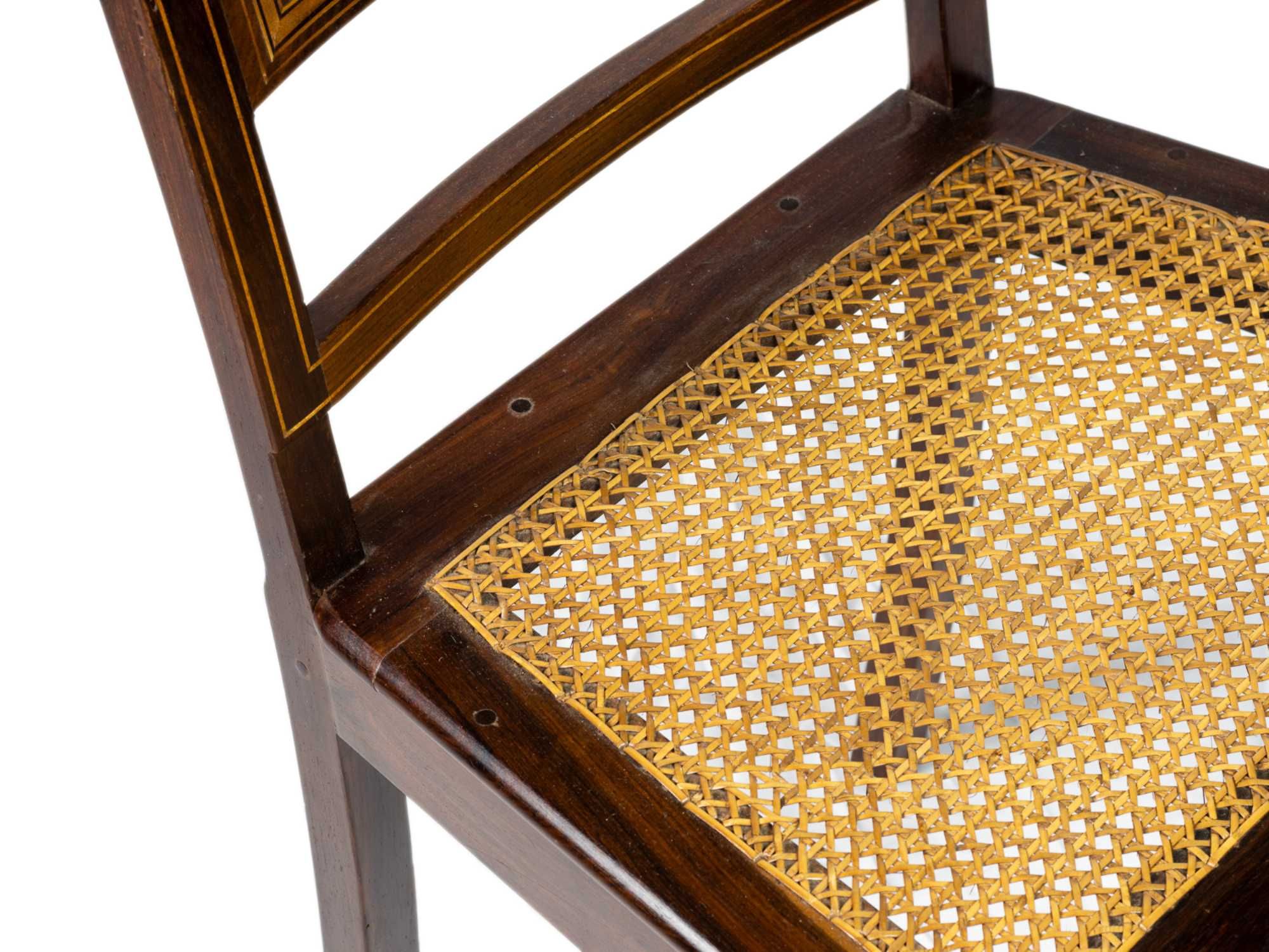 Conjunto cadeiras pau santo palhinha | Dona Maria