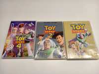 Filmy DVD bajka Toy story 1, 2 ,4 +figurka