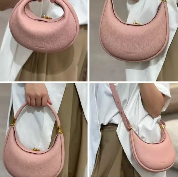 Сумка жіноча, колір пудра, зерниста екошкіра, дуже якісна