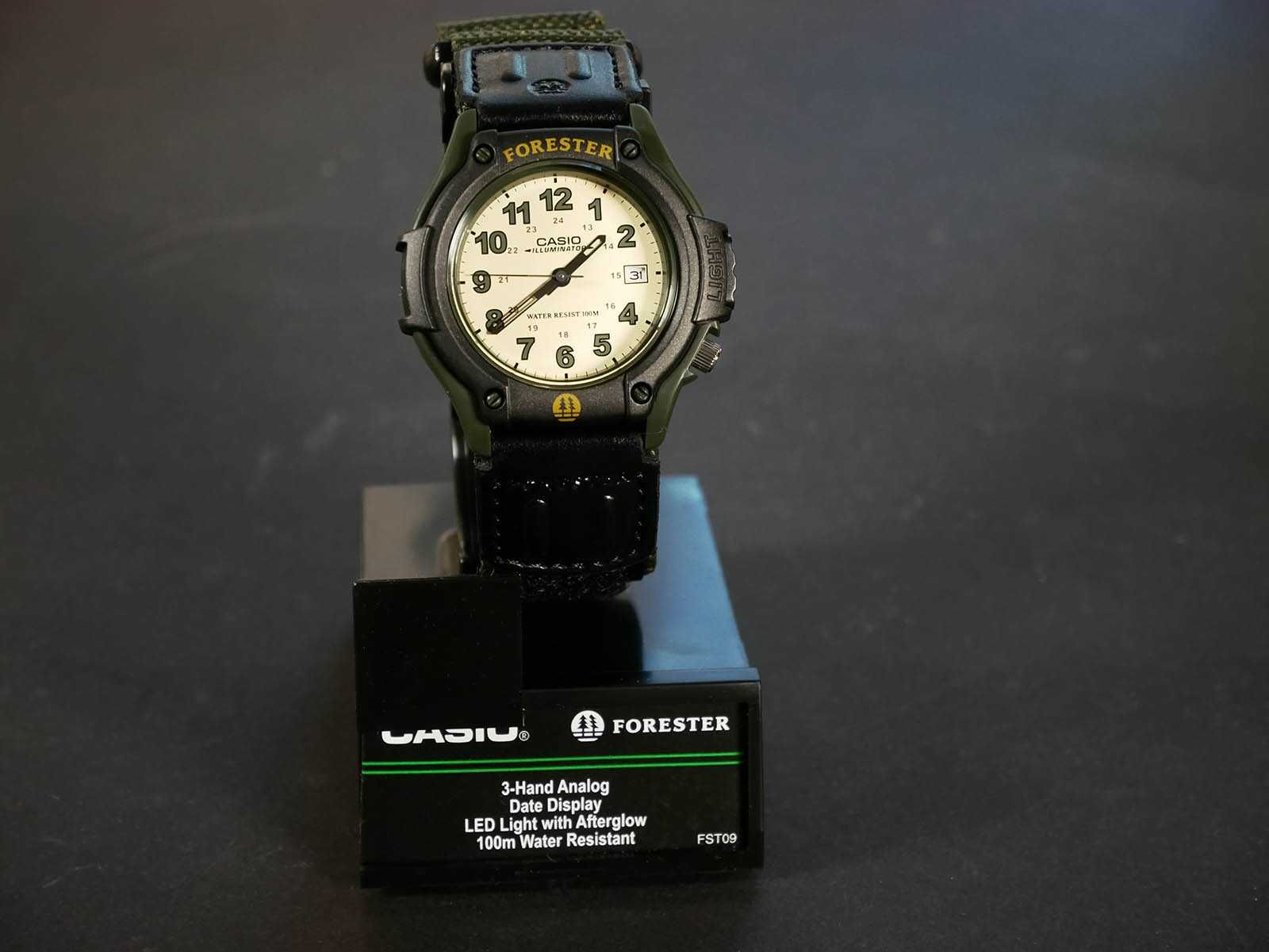 Casio FT-500WC-3BV Forester Green с подсветкой