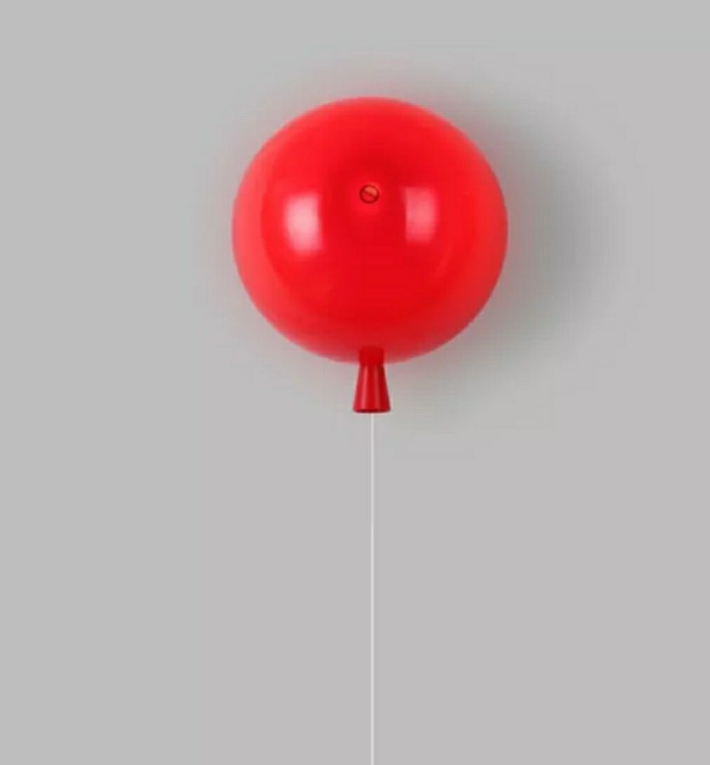 Lampa ścienna kinkiet Balon baloon 35cm kula czerwona