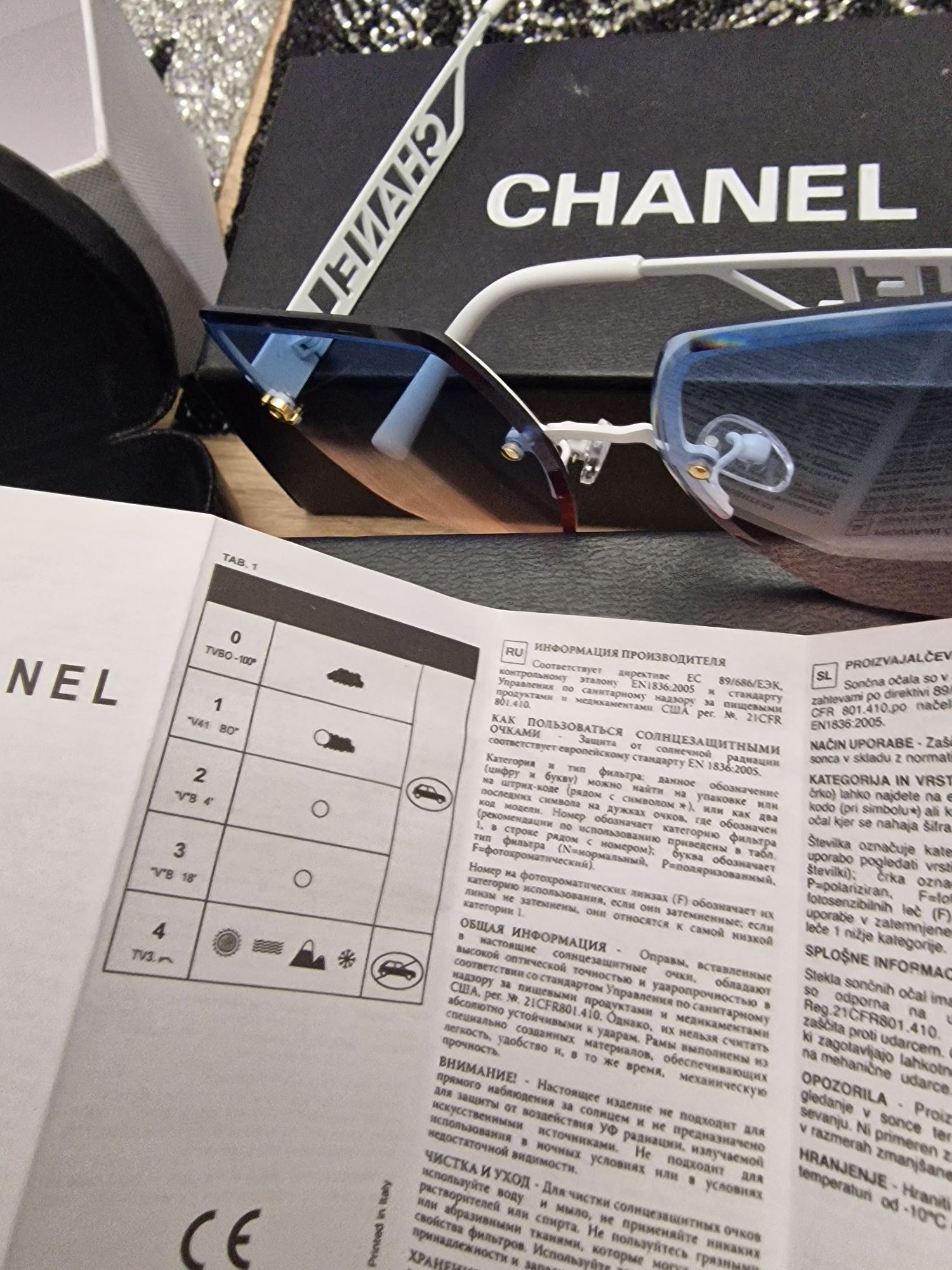 Okulary Chanel białej
