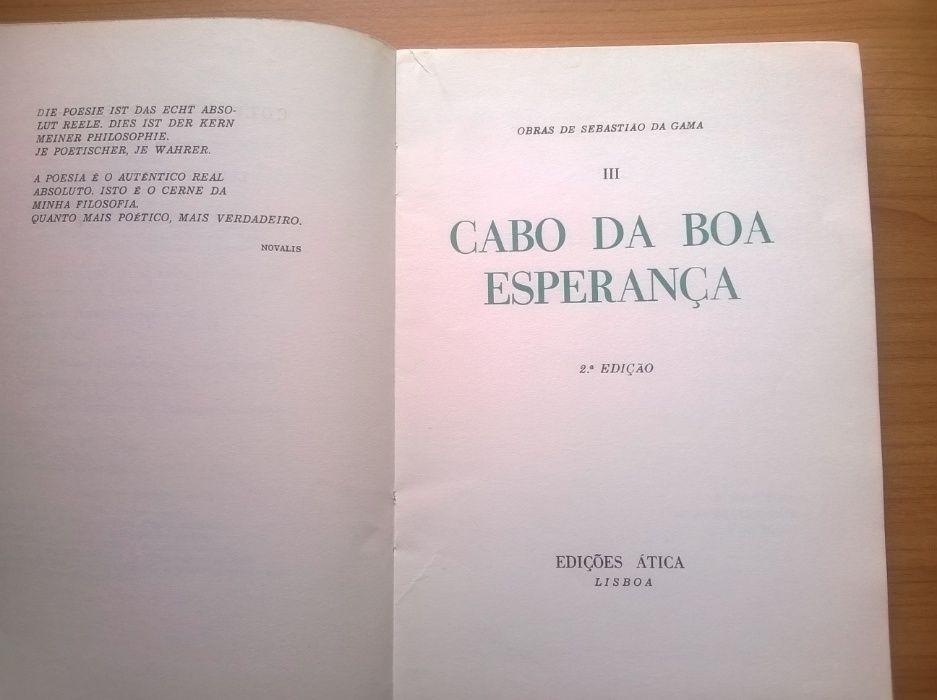 Cabo da Boa Esperança (2.ª edição) - Sebastião da Gama