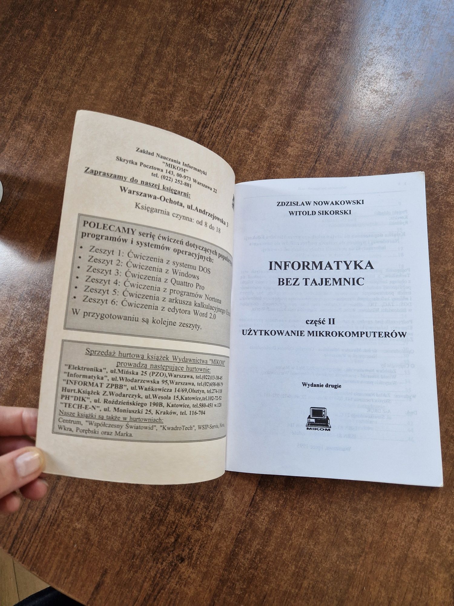 Informatyka bez tajemnic część 2, Z. Nowakowski