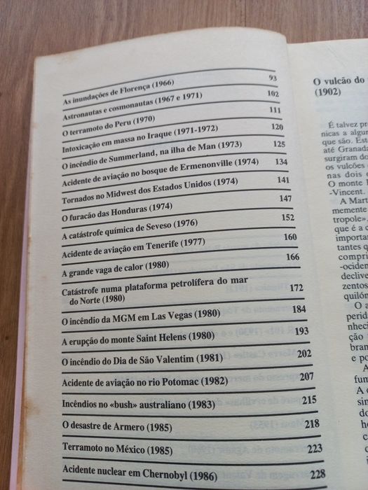 Livro Grandes Catástrofes do século XX