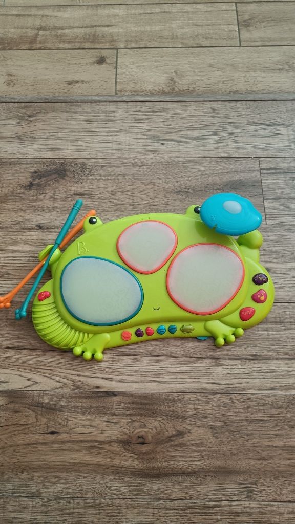 Perkusja dla Dzieci Żaba Ribbit-tat-tat Fat Brain toys