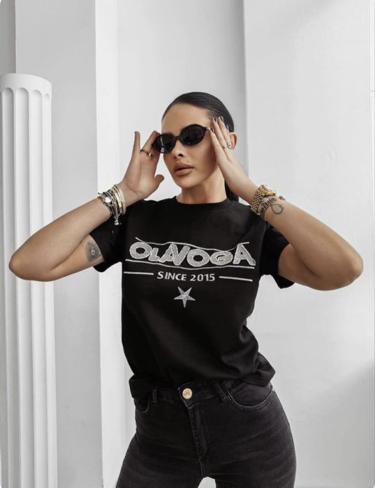 T-shirt black prince olavoga L