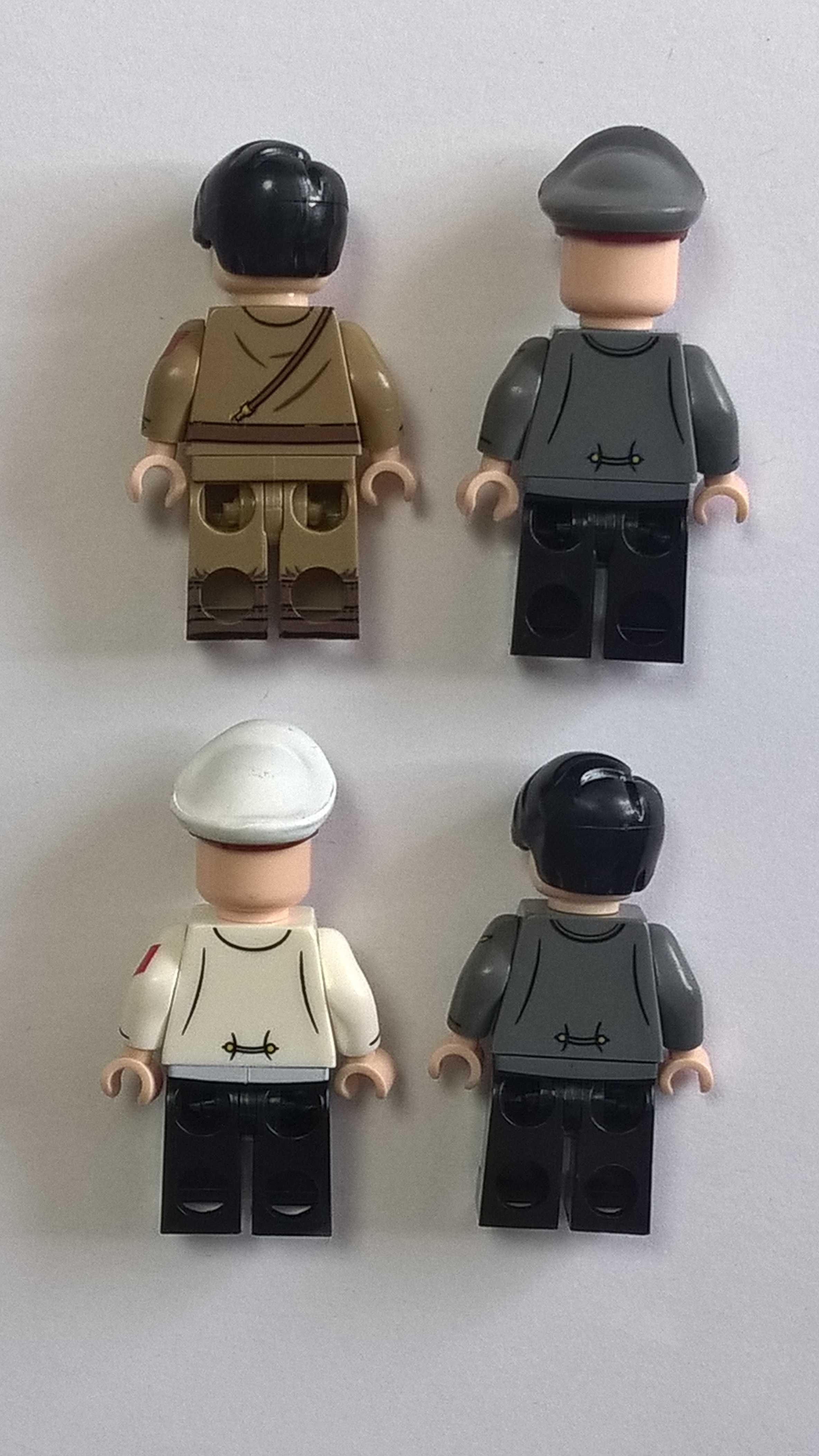 4 Figurki ala malarz 4 krotny nadruk WW2 kompatybilne z Lego