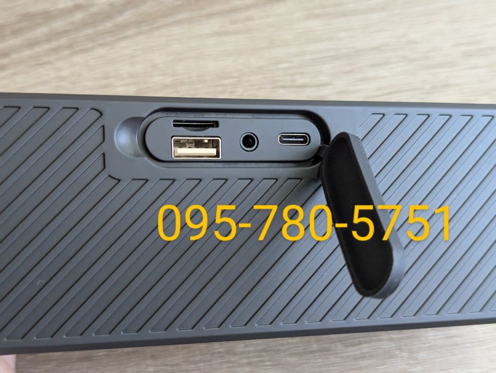 Колонка Bluetooth 5.4, USB флешка, FM радіо, AUX, SD карта, ipx5