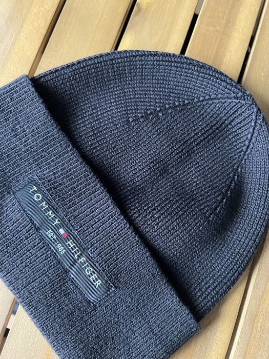 Чоловіча чорна шапка Tommy Hilfiger 100% Original
