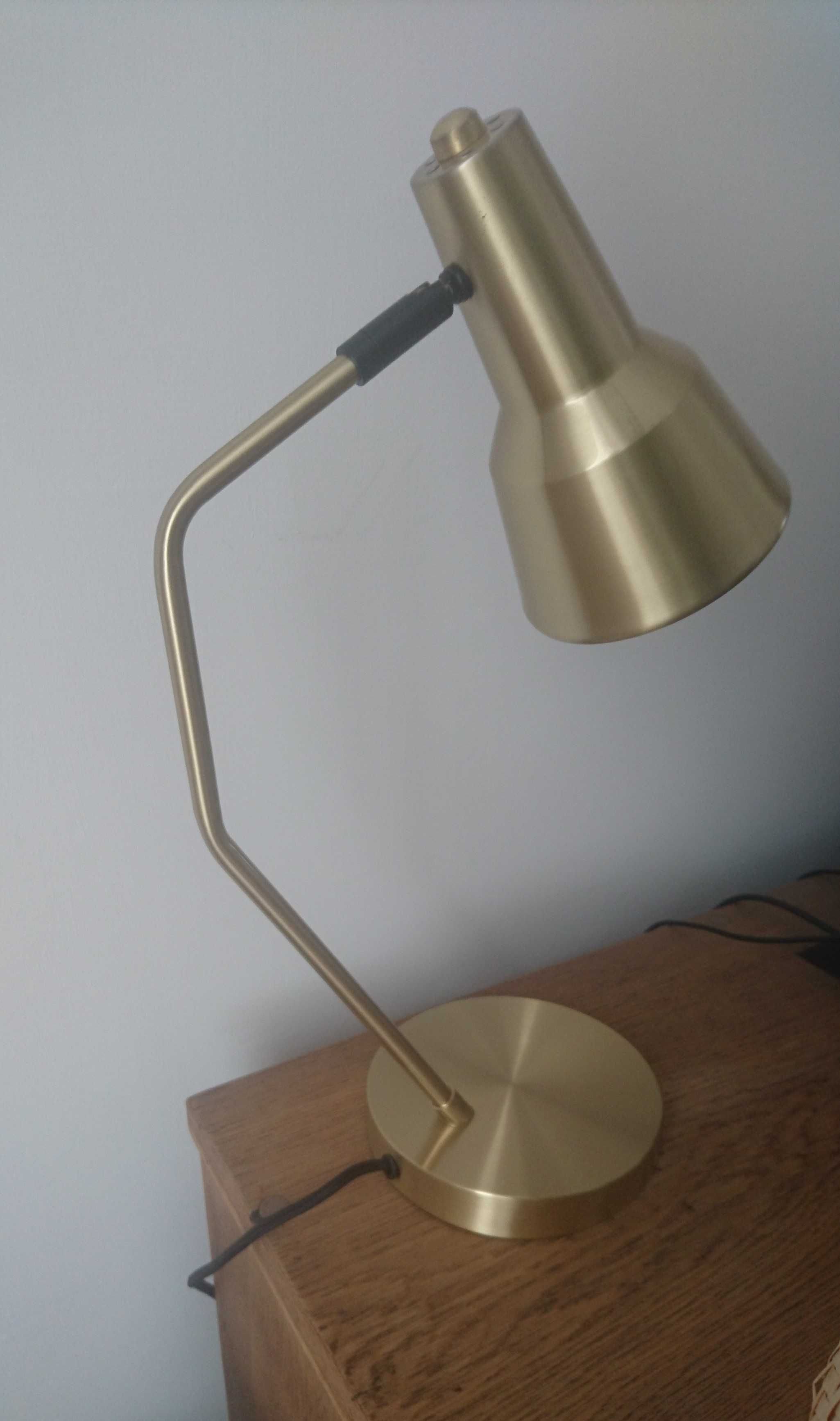 Nowa złota lampa biurkowa Valencia - OKAZJA!