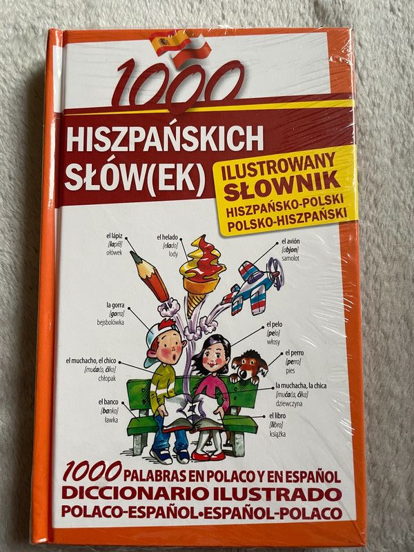 1000 Hiszpańskich słówek, ilustrowany słownik, nowa