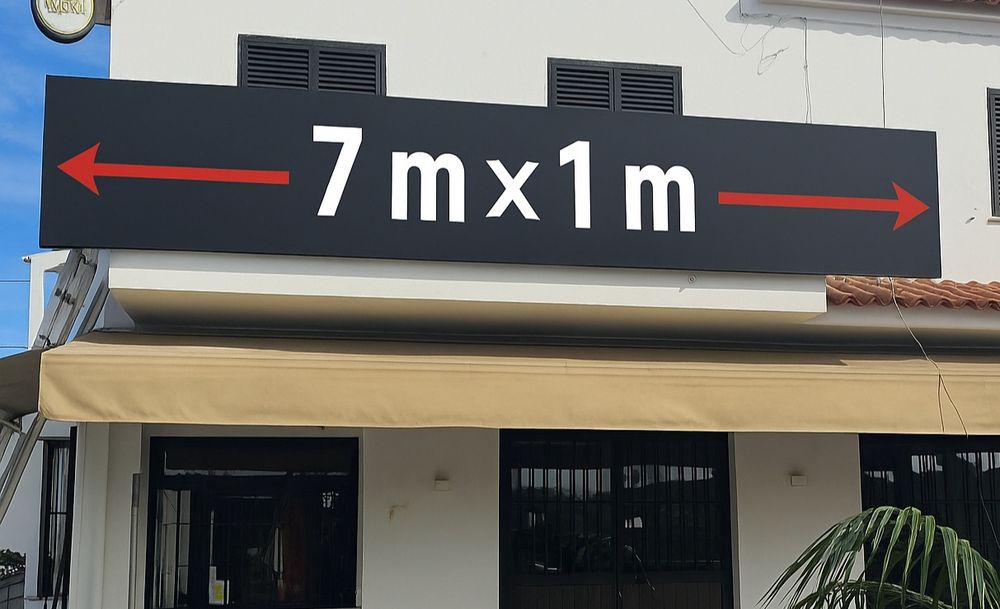 Reclame Led 7x1 mt