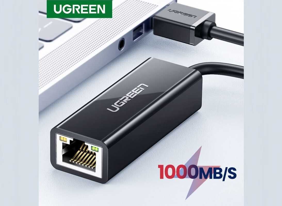 Гігабит Ethernet адаптер UGREEN USB 3.0 - RJ45, сетевая карта