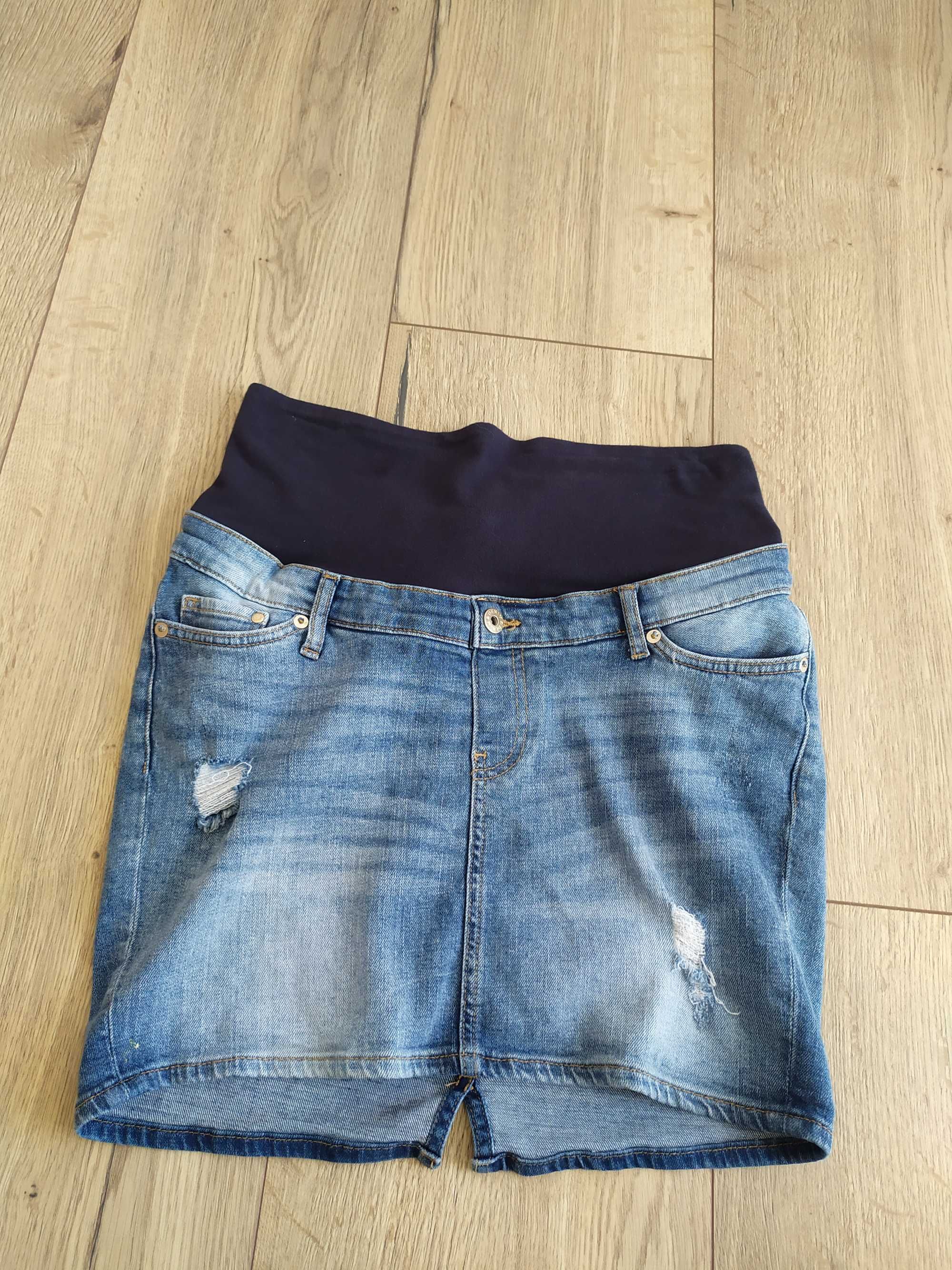 Niebieska spódnica dżinsowa H&M M/38