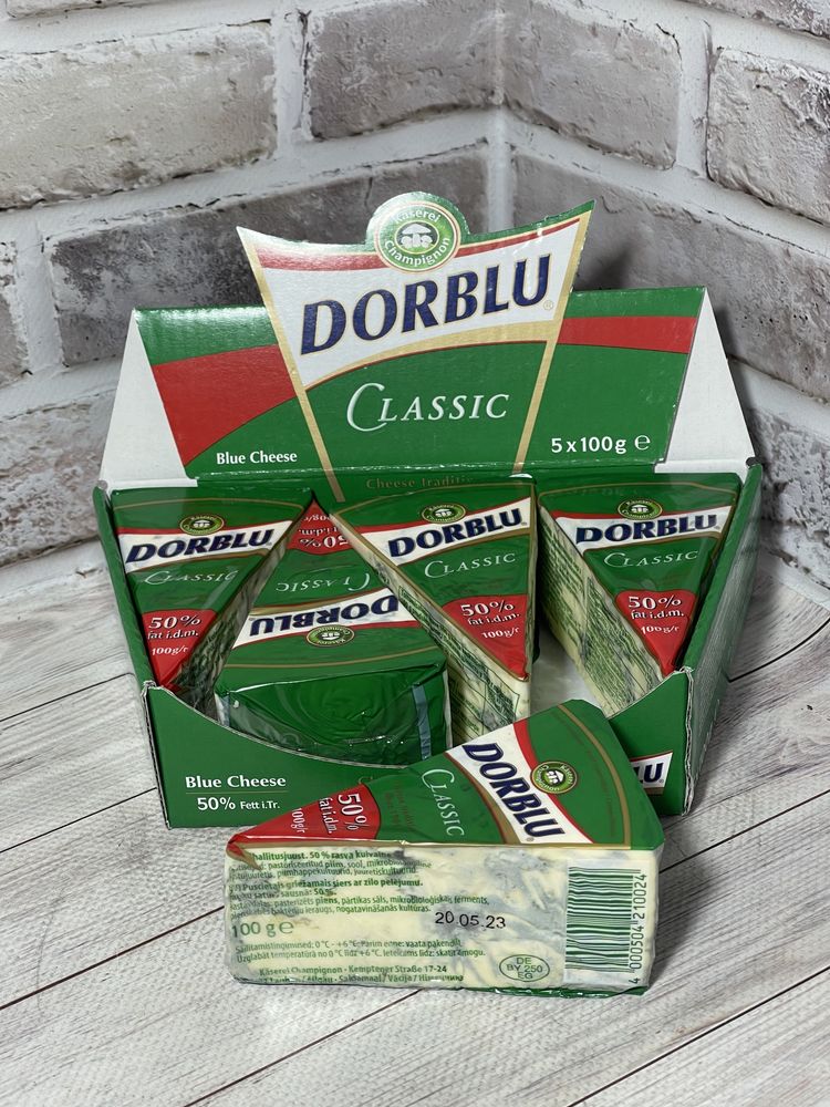 Сир Дорблю. Dorblu 100 грам 2 види