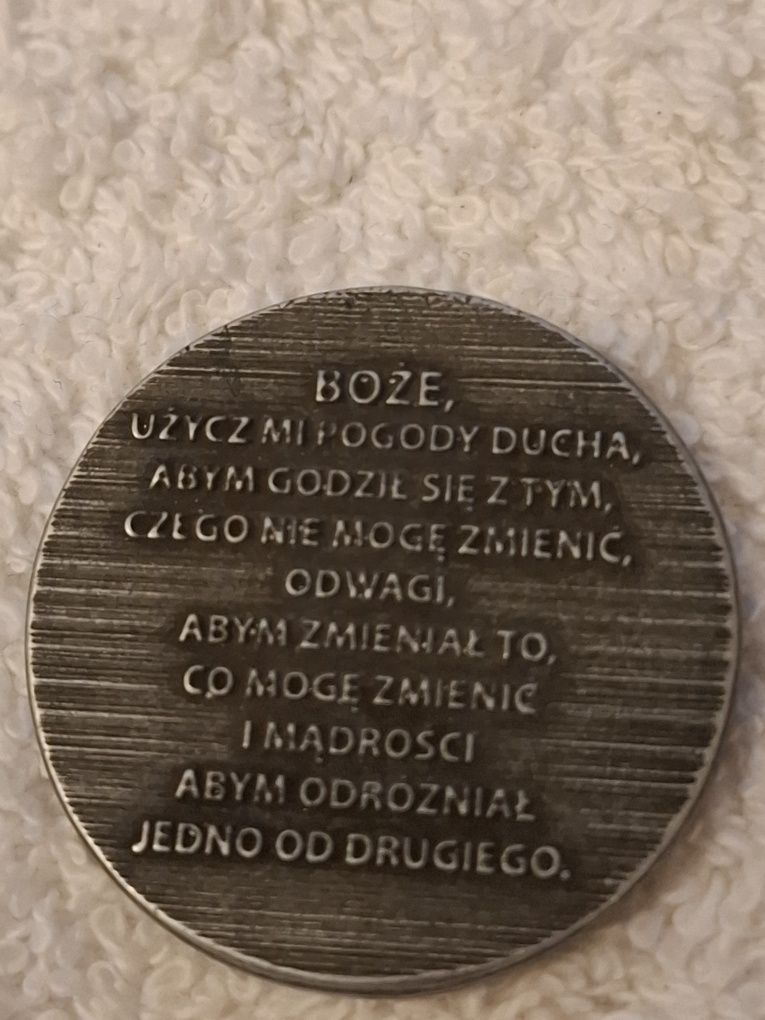 Medal moneta żeton 40 lat abstynencji