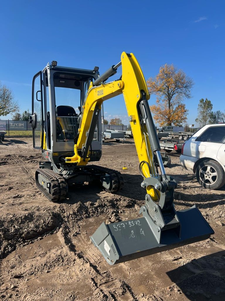 Mini koparka WACKER NEUSON ET18 różne łyżki MBM wypożyczalnia wynajem