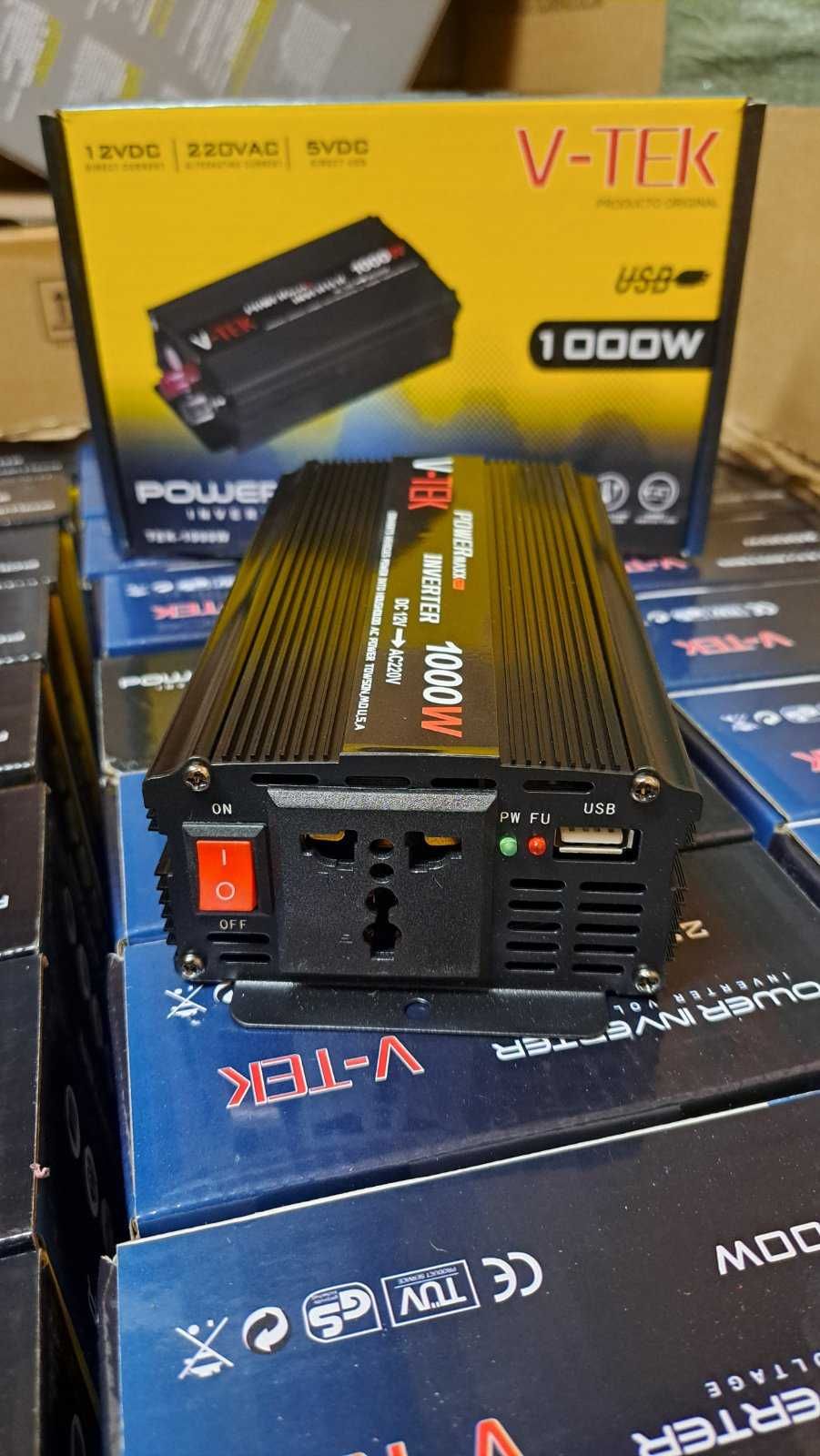 Инвертор 1000W Преобразователь напряжения 12V 220V USB для котла