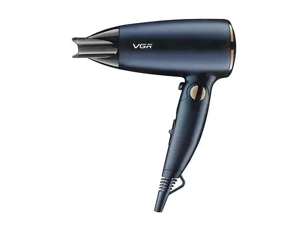 Фен для волосся дорожній зі складною ручкою 1600Вт 110-220В VGR V-439