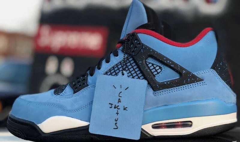 Nowość*NowyJordan4NikeAir4 NiebieskiUnisexTrampki 43