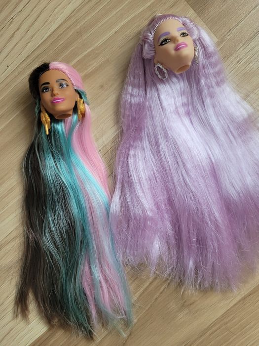 Główka barbie extra długie miękkie wlosy