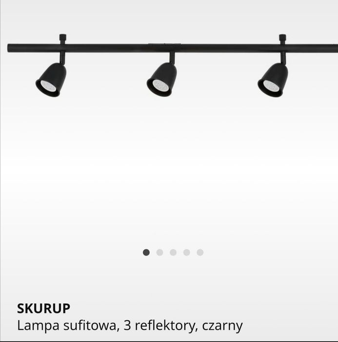 Ikea Skurup zestaw 2 lamp sufitowych + 5 zarowek Tradfri GU10 LED