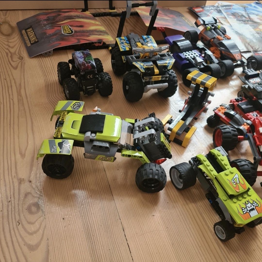 Lego Racers mega zestaw aut rampa instrukcje 9092 klocki 8165 klocki 8