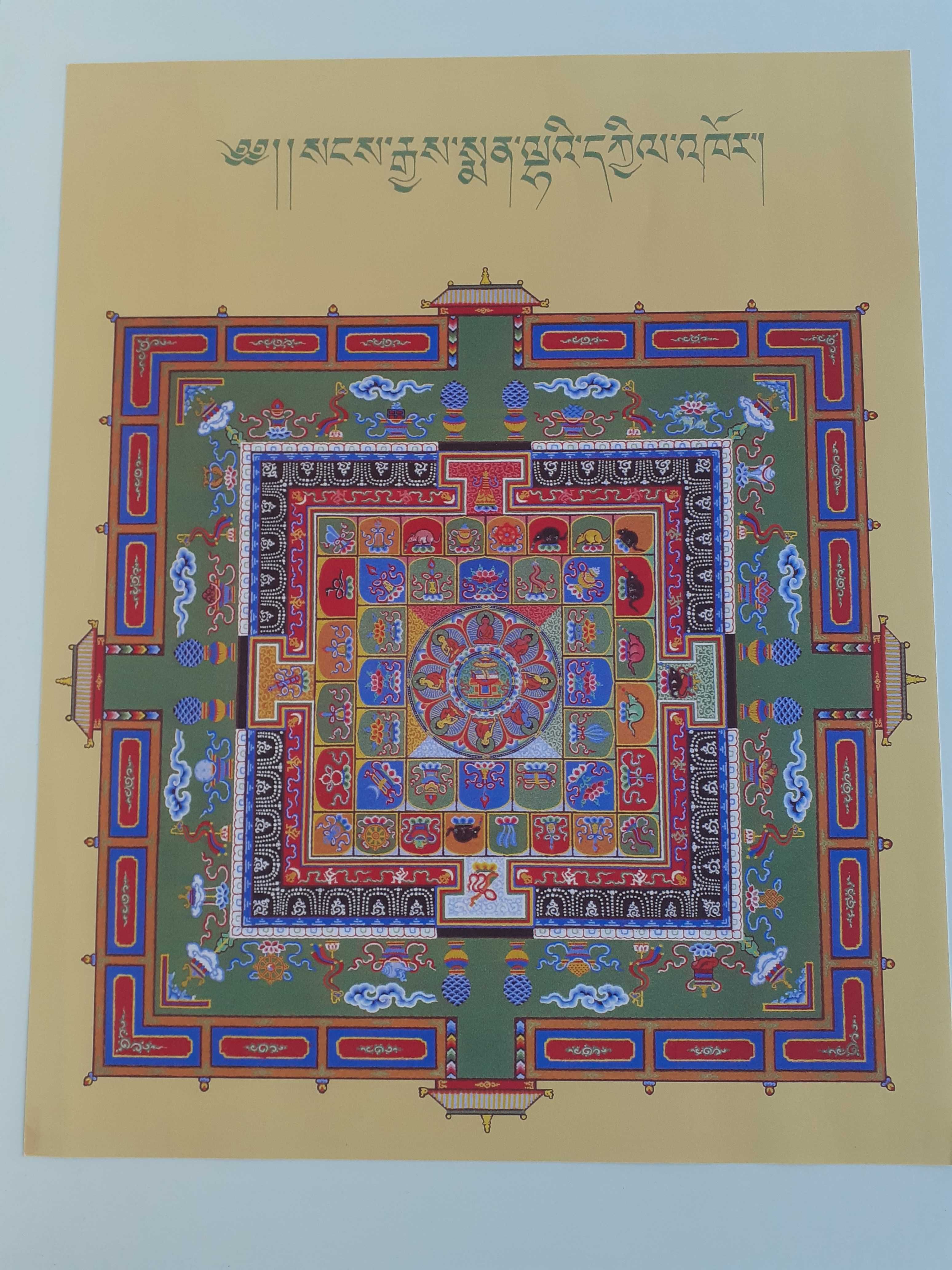 Poster Mandala Tibetana da Medicina