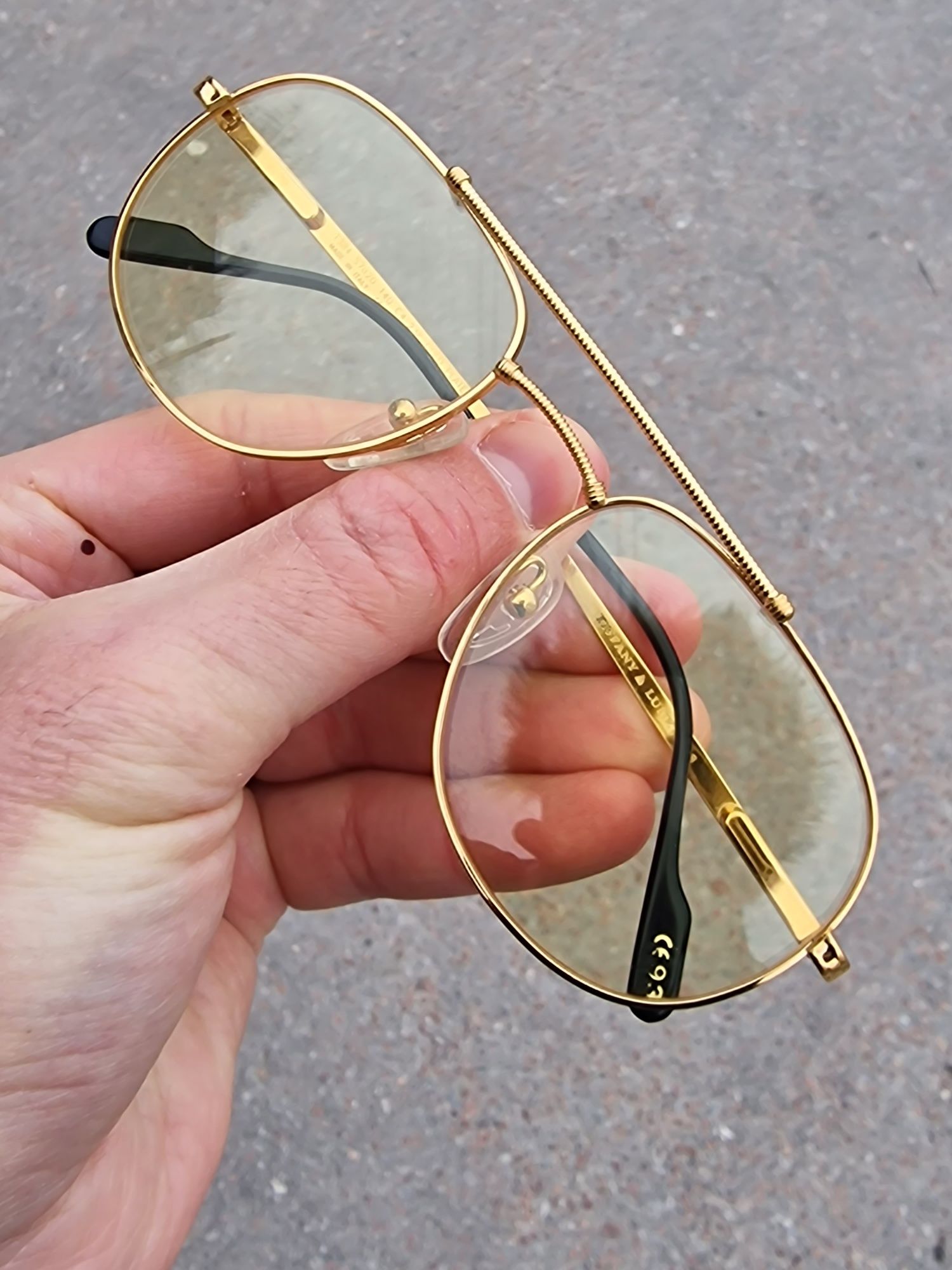 Tiffany vintage  gold 23K T384, винтажные коллекционные очки ,cartier