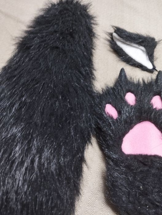 Костюм вовка, хвіст вуха і лапки, оригінальний подарунок на Новий рік