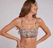 biustonosz  Bali Bandeau w kwiatki M/L