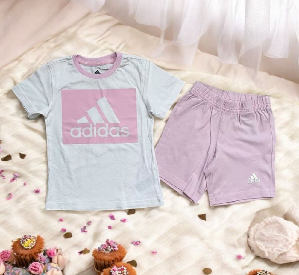 Бавовняний костюм футболка та шорти Adidas на крихітку 1,5-2 роки