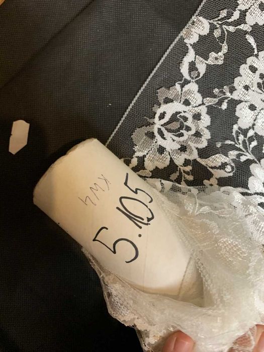 Biała Koronka Gipiura 25m Turecka Francuska materiał tkanina firany