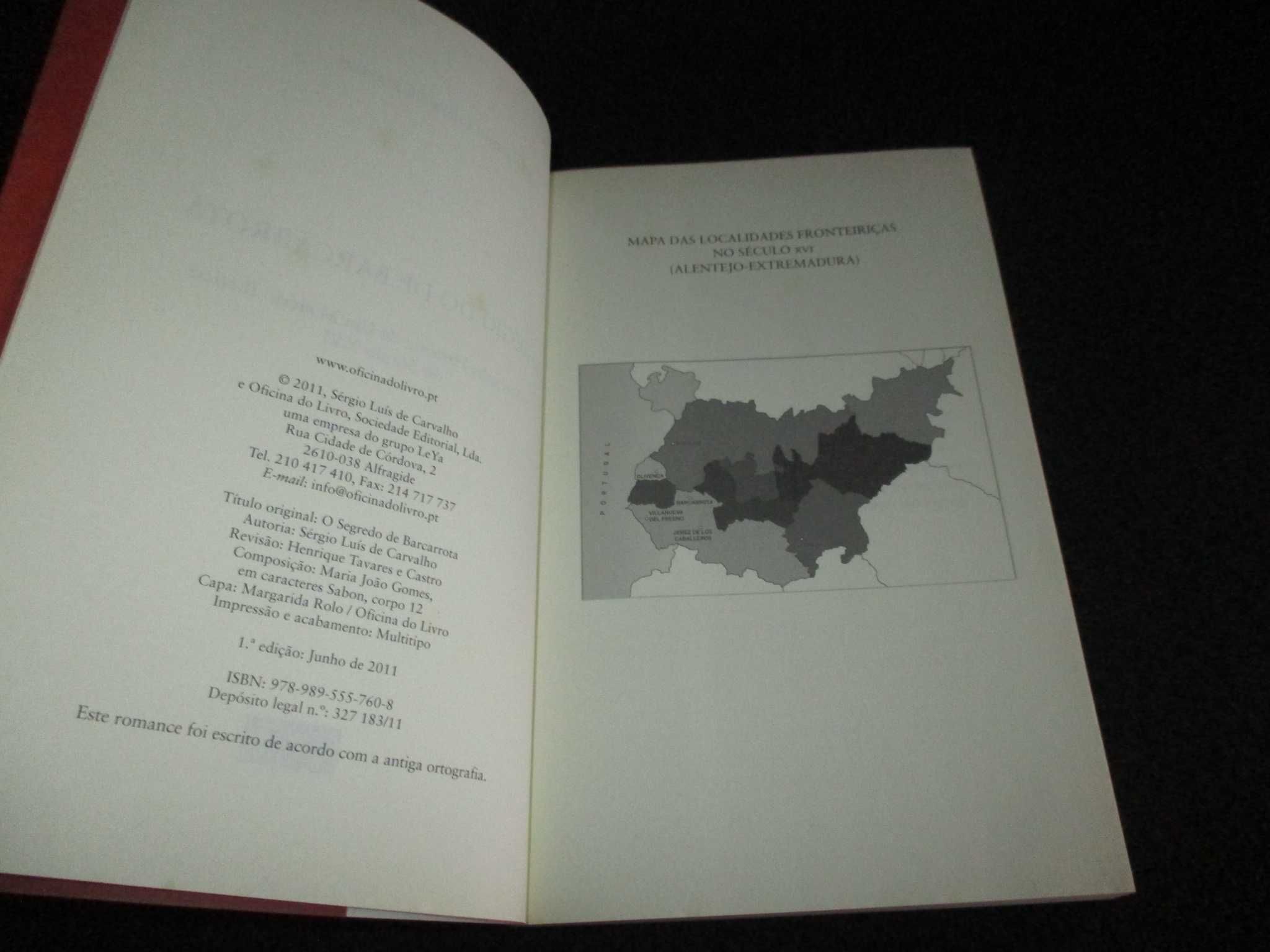 Livro O Segredo de Barcarrota Sérgio Luís de Carvalho