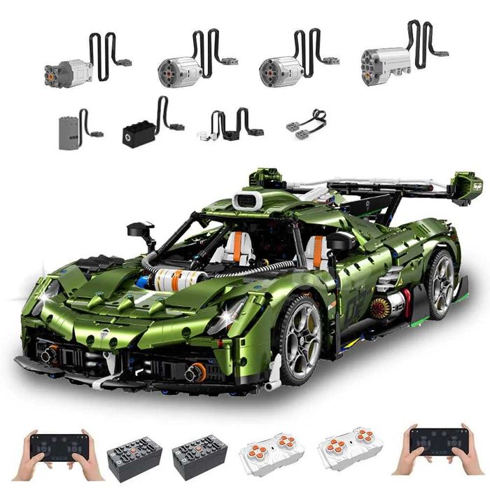 На радіокеруванні Конструктор Technic Guly Koenigsegg Jesko. 3838 дет.