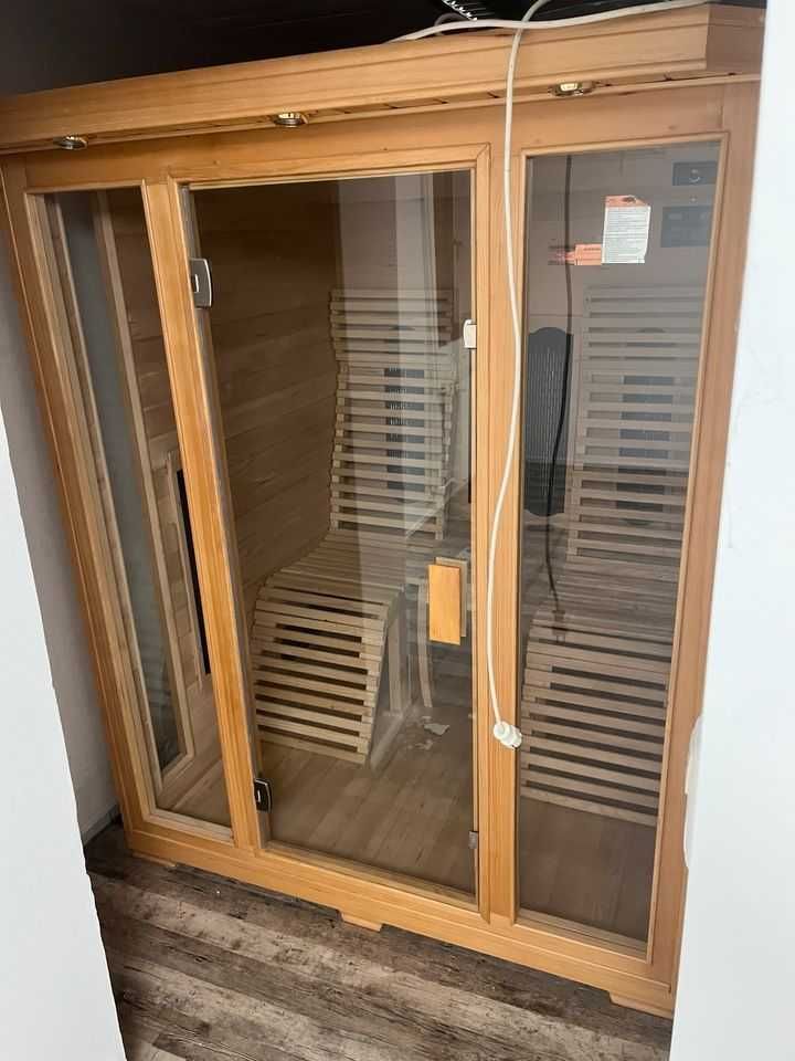 Sauna FIŃSKA + Sauna INFRARED 2w1+nowy piec 3kW 220 V 2 os