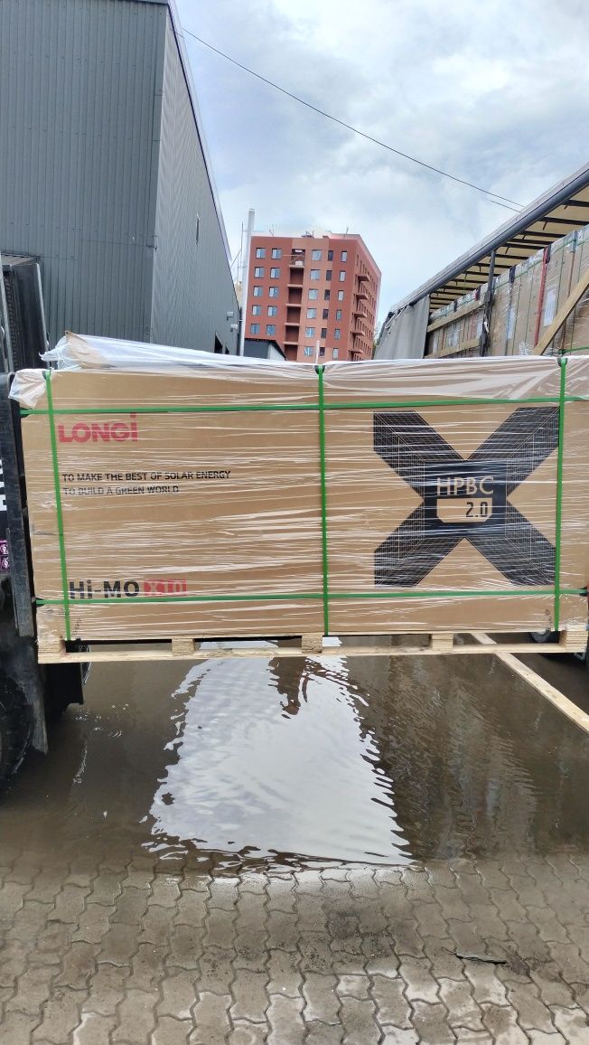 640ВТ LONGi X10 LR7-72HVH 640M Сонячні панелі, сонячні батареї, СЕС