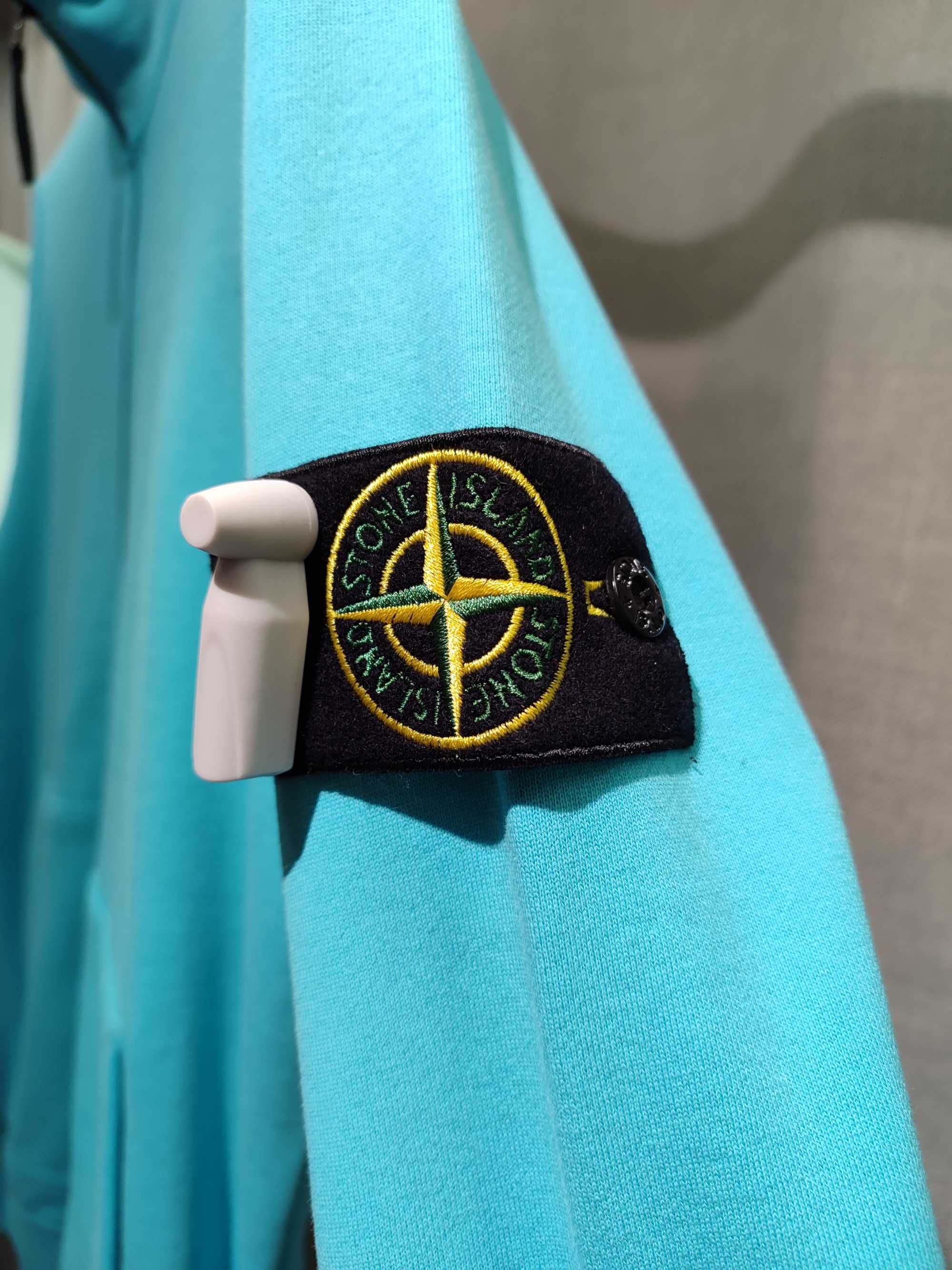 Світшот STONE ISLAND 64351 Zip Sweatshirt Turquoise