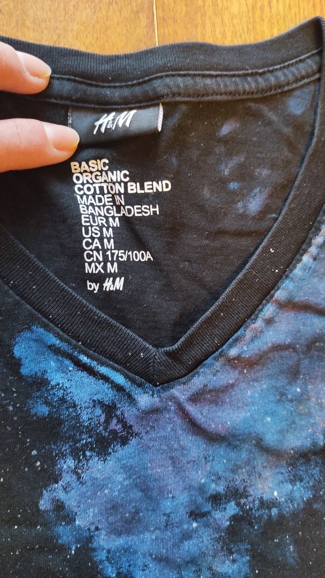 T-shirt ręcznie malowany r. M młodzieżowy