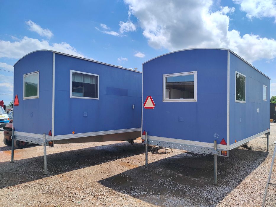 Pawilon mobilny przyczepa socjalna pracownicza barokowóz biuro budowa