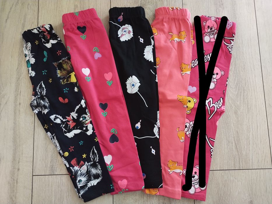 Zestaw legginsów rozm 80