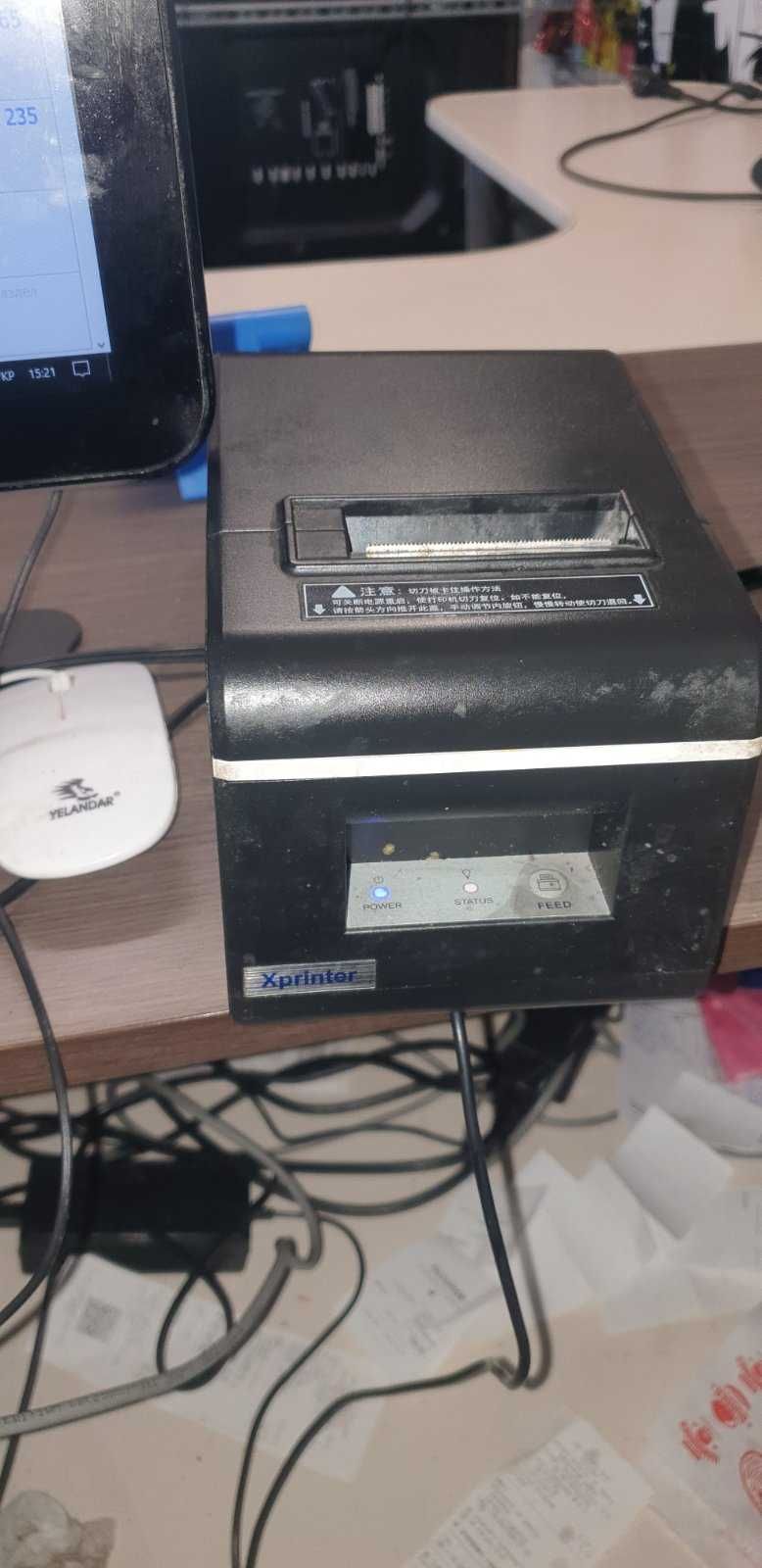 Комплект POS системи POS-термінал принтер чеків.