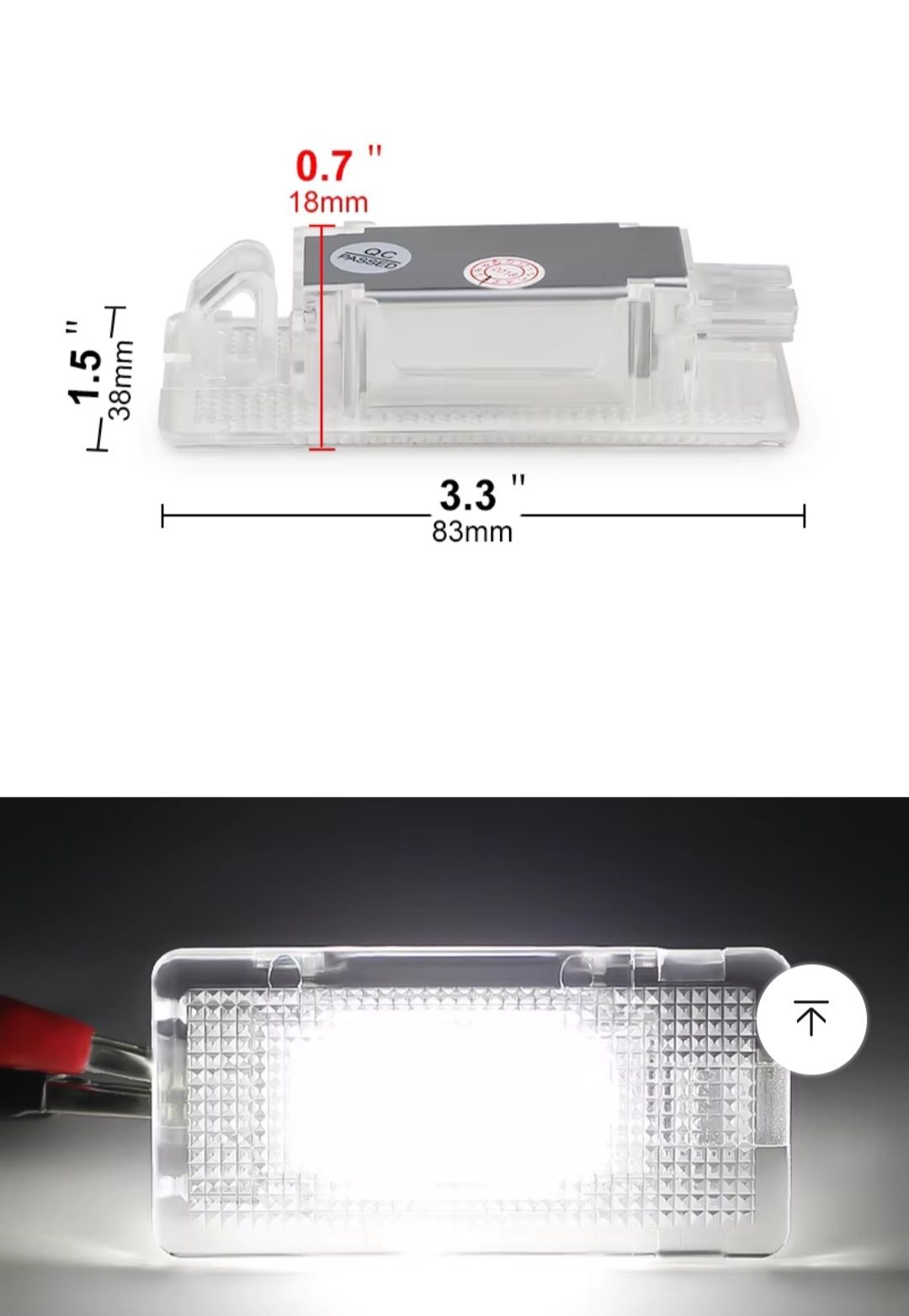 Bmw luz led mala e porta luvas
