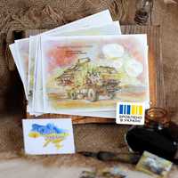 Комплект листівок художниці Жені Базелюк (JaneB) Українська Бавовна