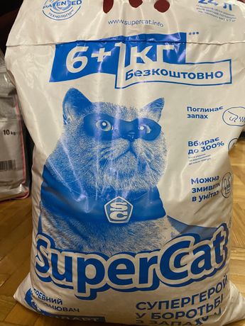 Наполнитель древесный SuperCat 7 кг