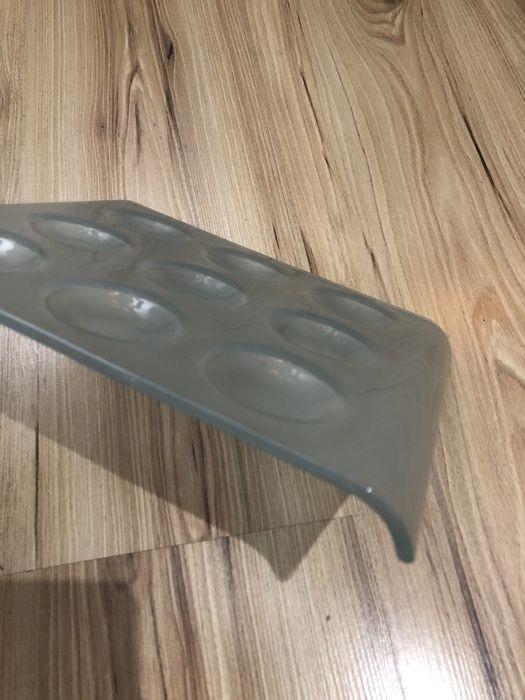 Patera talerz świecznik szklany dekoracyjny świeczki kolko i krzyzyk