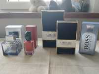 Flakony po perfumach, kartoniki, herrera, Boss, Armani