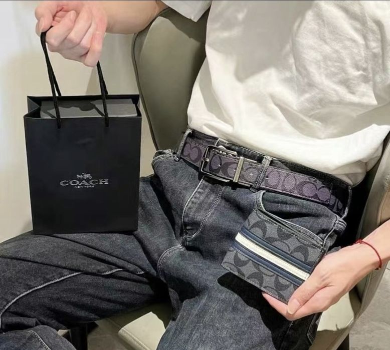 Ремінь Coach/ Гаманець Coach/ Комплект Coach / Набір Coach / Coach